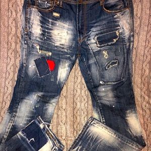 AKOO Distressed Men’s jeans